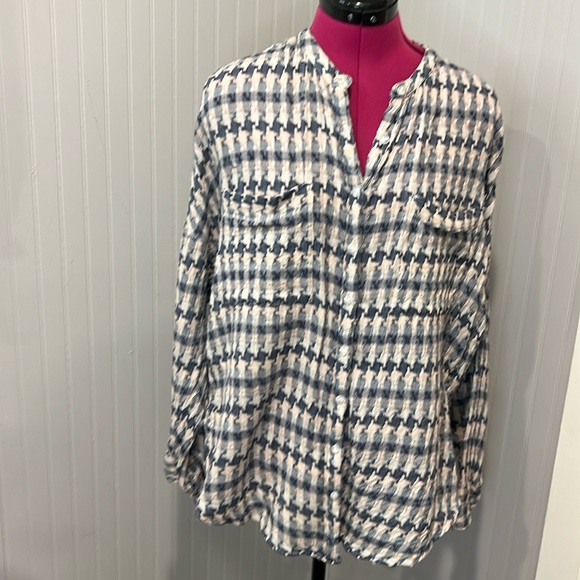 WOMENS LOU & GREY BY LOFT BLOUSE SZ M - Picture 1 of 6